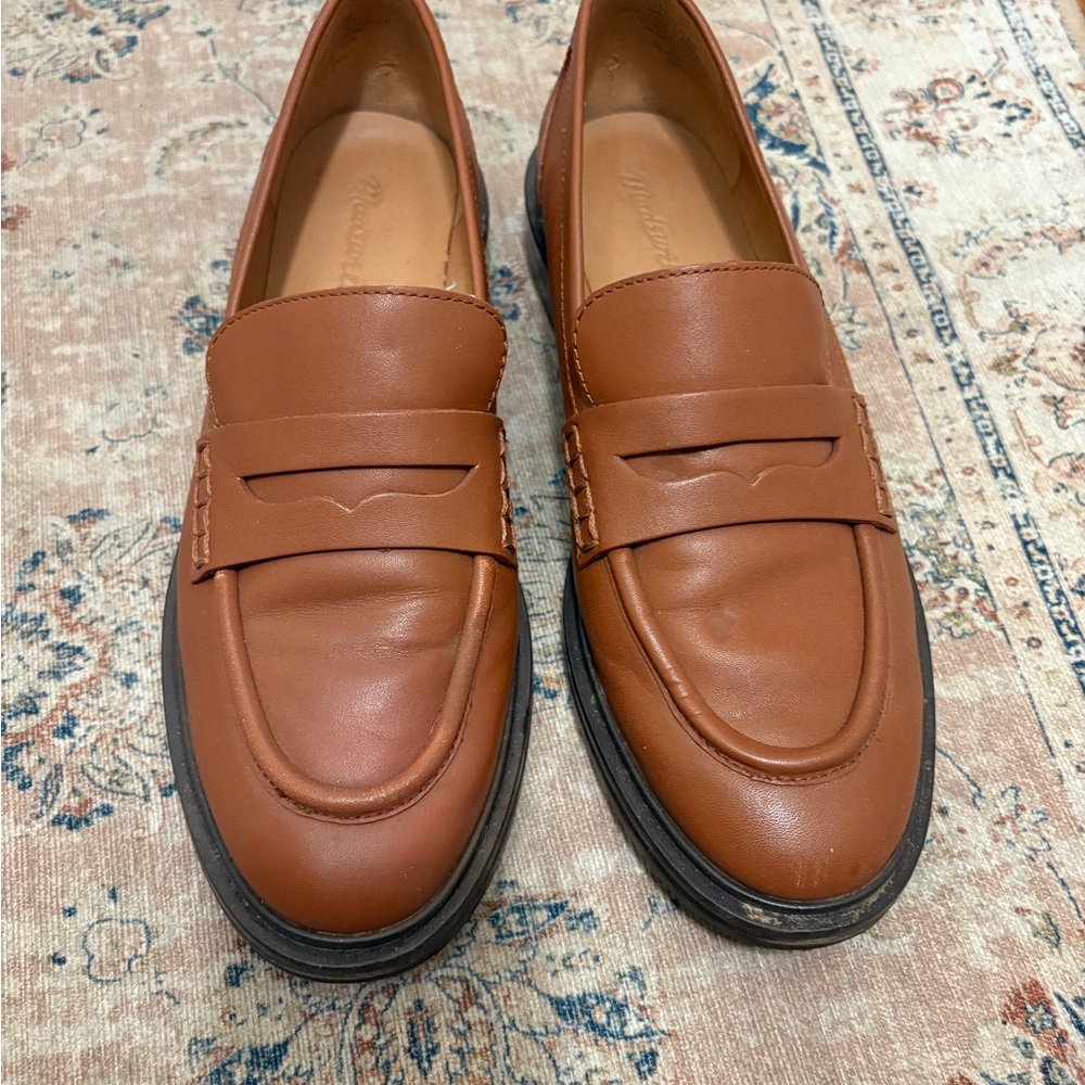 Madewell Tan Leather Loafers